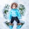 The Queen&#x27;s Treasures 18 Inch Doll Complete 6 Pc Blue  Ski Wear Clothes
